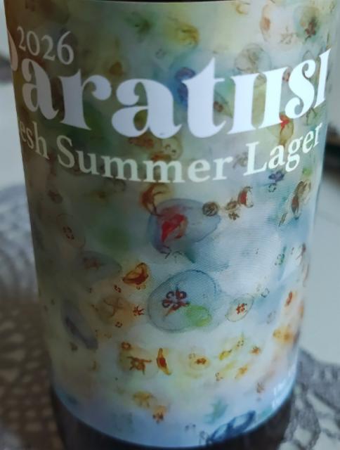 2026 Paratiisi Fresh Summer Lager 4.5%, Kimito Brewing, Finland