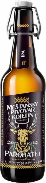 Parohatej 4.4%, Meštansky pivovar kojetín, Czech Republic