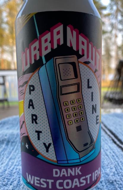 Party line - Dank West coast ipa 6.5%, Urbanaut Brewing Co., New Zealand