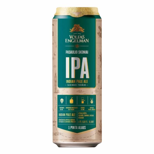 Pasaulio Skoniai IPA 6.0%, Volfas Engelman (Olvi), Lithuania