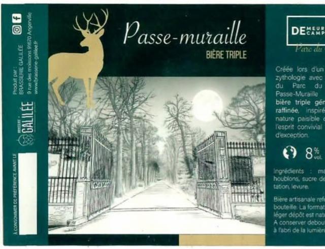 Passe-Muraille 8.0%, Brasserie Galilée, France