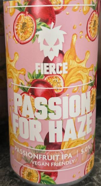 Passion For Haze 5.0%, Fierce Beer Ltd, Scotland