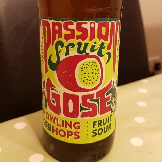 Passion Fruit Gose 4.5%, Howling Hops, England