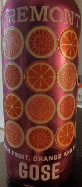 Passion Fruit, Orange and Guava (POG) Gose 4.5%, Fremont Brewing Company, United States