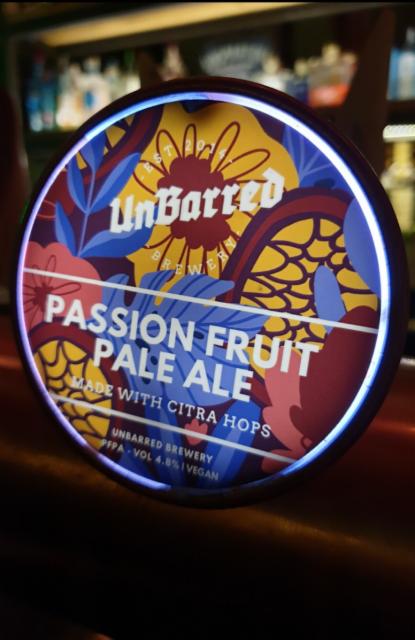 Passion Fruit Pale Ale 4.8%, UnBarred Brewery, England