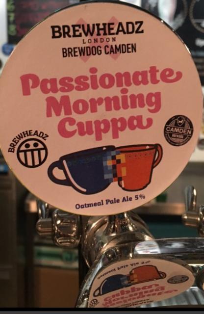 Passionate Morning Cuppa 5.0%, Brewheadz, England