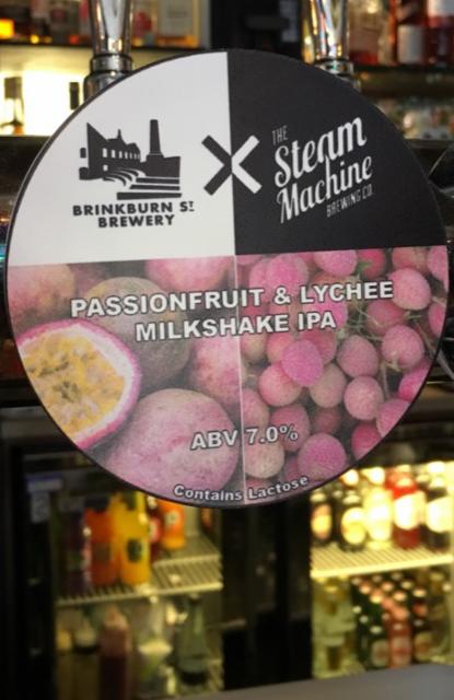 Passionfruit & Lychee Milkshake IPA 7.0%, The Steam Machine Brewing Co., England