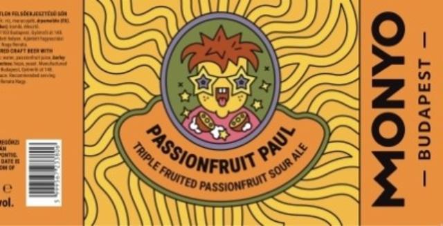 Passionfruit Paul 4.3%, MONYO Brewing Co, Hungary