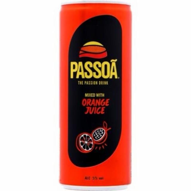 Passoã the passion drink mixed with orange juice 5.0%, Passoa S.A.S., France