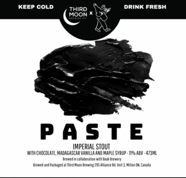 Paste 11.0%, Third Moon Brewing Company, Canada