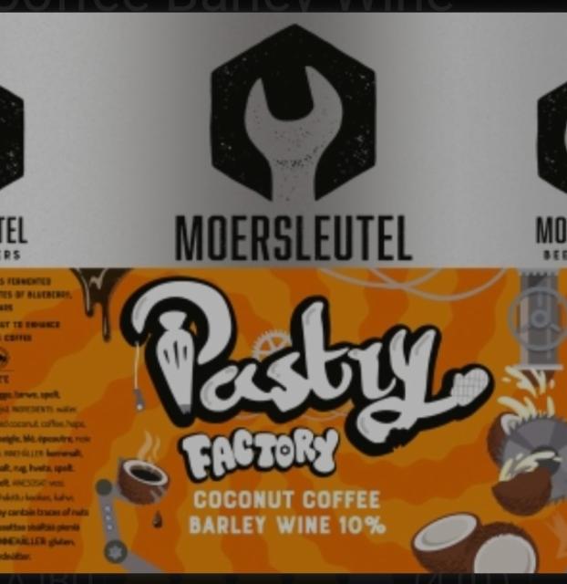 Pastry Factory - Coconut Coffee Barley Wine 10.0%, Brouwerij De Moersleutel, Netherlands