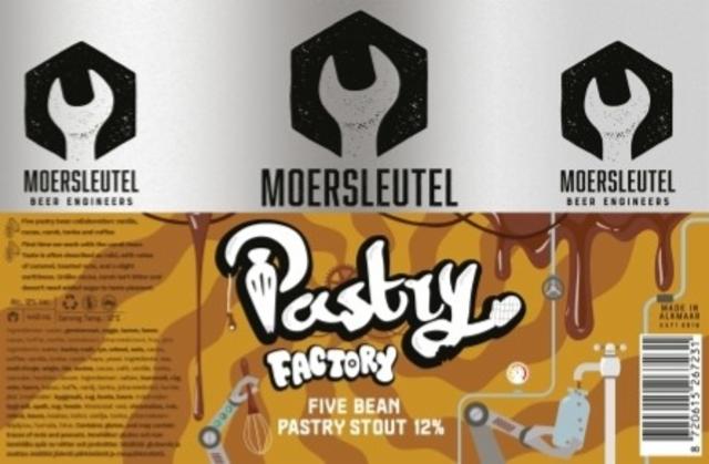 Pastry Factory - Five Bean 12.0%, Brouwerij De Moersleutel, Netherlands