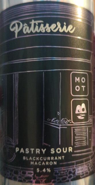 pastry sour blackcurrent macaron 5.4%, Moot Brew Co, England