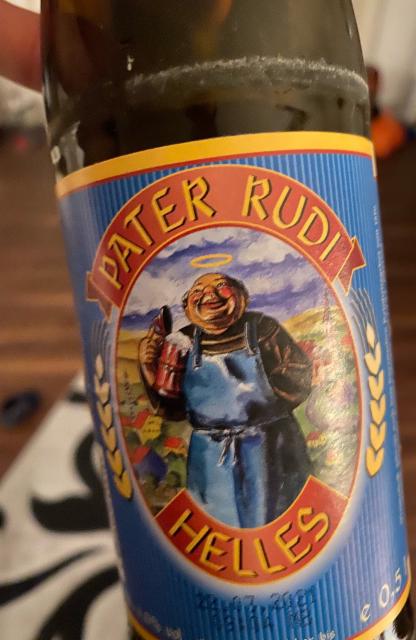Pater Rudi Helles 4.9%, Privatbrauerei H. Egerer, Germany