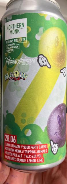 Patrons Project 28.06 // Leimai Lemaow/Sour Party Garys 4.0%, Northern Monk Brew Co., England