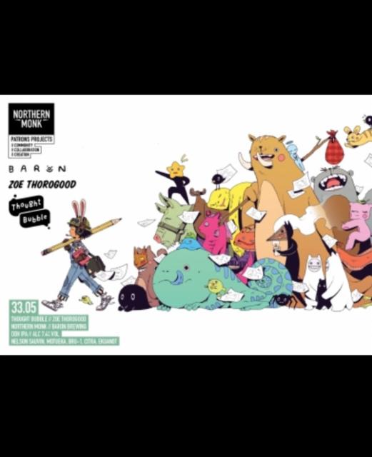 Patrons Project 33.05 // Thought Bubble // DDH IPA 7.4%, Northern Monk Brew Co., England