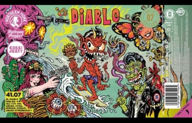 PATRONS PROJECT 41.07 // BOBBI ABBEY // EL DIABLO // DDH IPA, Northern Monk Brew Co.