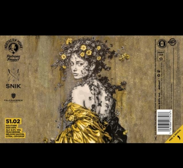 Patrons Project 51.02 // Sink // Solitude //DDH DIPA 8.0%, Northern Monk Brew Co., England