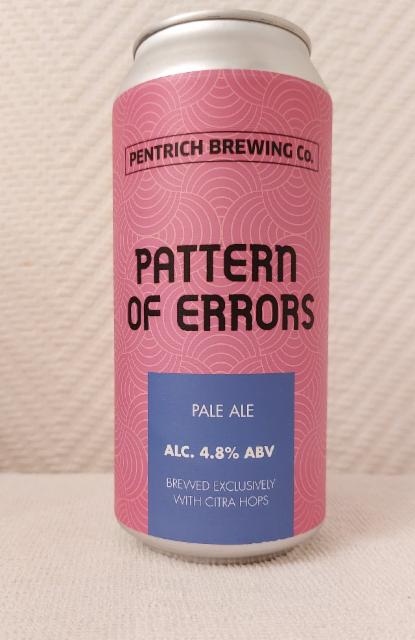 Pattern of Errors 4.8%, Pentrich Brewing, England