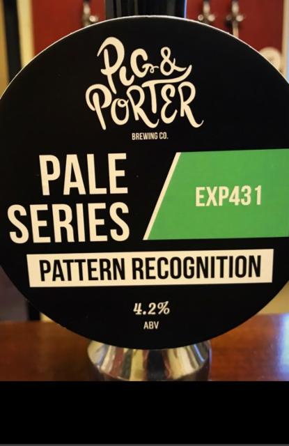 Pattern Recognition 4.2%, Pig & Porter Brewing Co., England