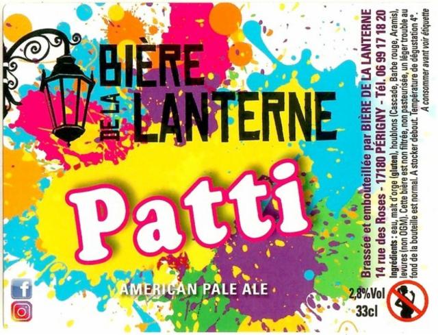 Patti 2.8%, Bière De La Lanterne, France