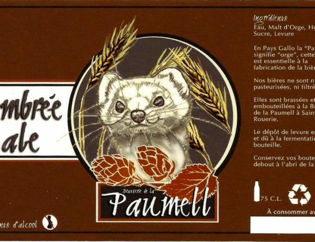 Paumell Ambrée 6.0%, Brasserie De La Paumell, France