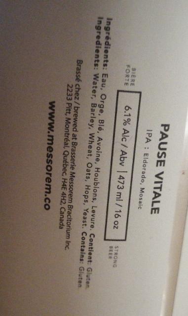 pause vitale 6.1%, Messorem, Canada