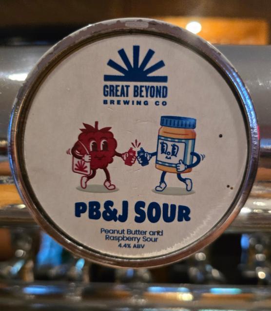 PB&J Peanut Butter and Raspberry Sour, Great beyond brewing company