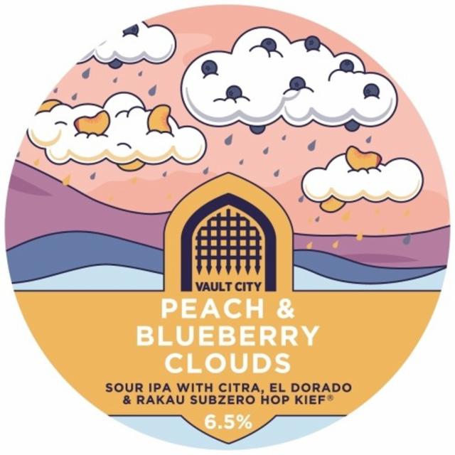 Peach & Blueberry Cloud 6.5%, Vault City Brewing, Scotland