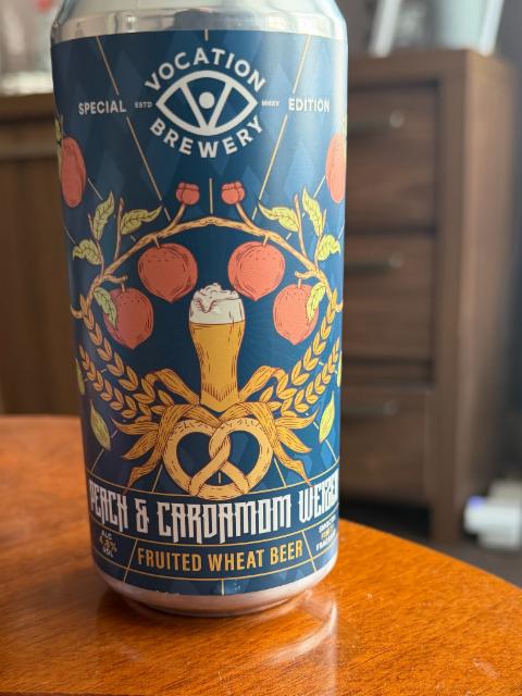 Peach & Cardamom Weizen 4.8%, Vocation Brewery, England