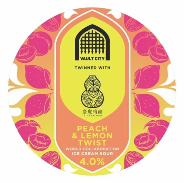 Peach & Lemon Twist 4.0%, Vault City Brewing, Scotland