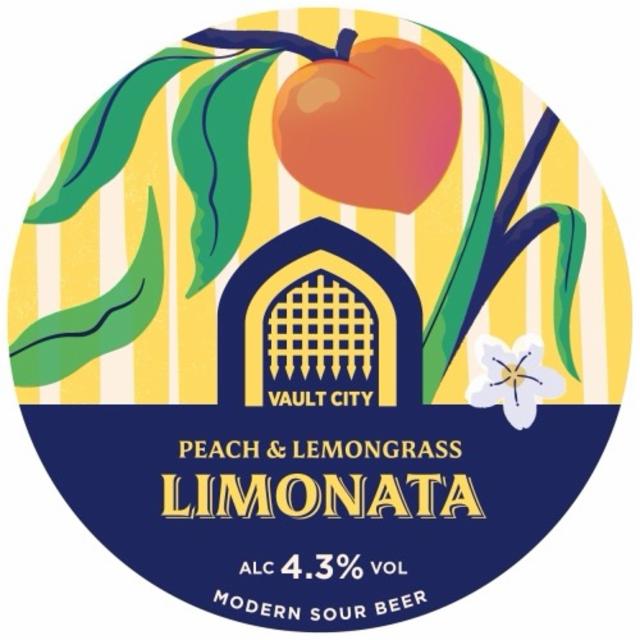 Peach & Lemongrass Limonata 4.3%, Vault City Brewing, Scotland