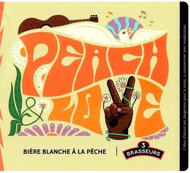 Peach & Love 4.5%, Les 3 Brasseurs / The 3 Brewers Lille, France