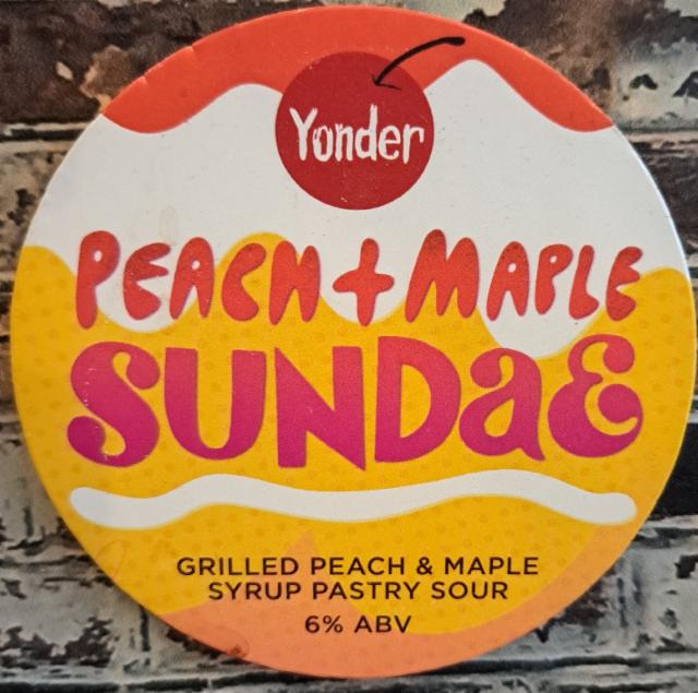 Peach + Maple Sundae 6.0%, Yonder Brewing, England