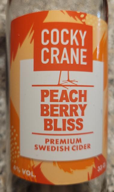 Peach Berry Bliss 4.0%, Cocky Crane Cidery, Sweden