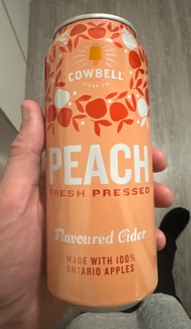 Peach Flavoured Cider, Cowbell