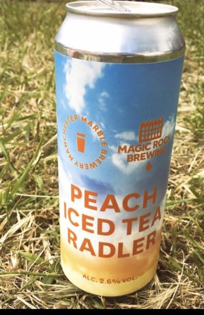 Peach Iced Tea Radler 2.6%, Marble Beers, England