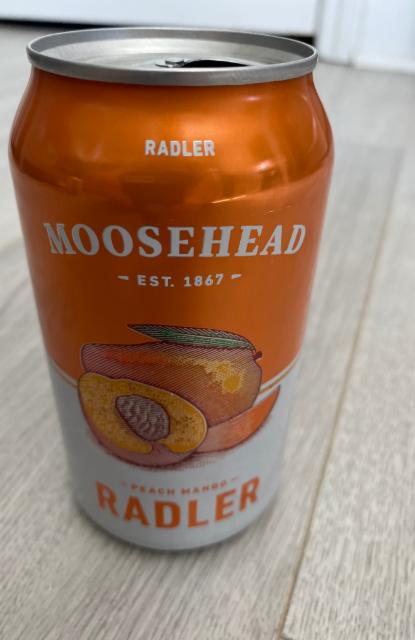 Peach mango radler 4.0%, Moosehead Breweries Limited, Canada