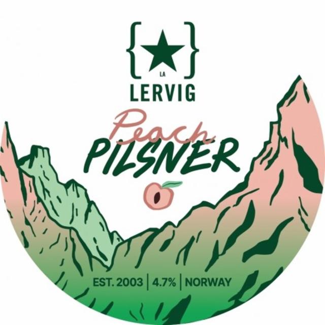 Peach Pilsner 4.7%, Lervig Aktiebryggeri, Norway