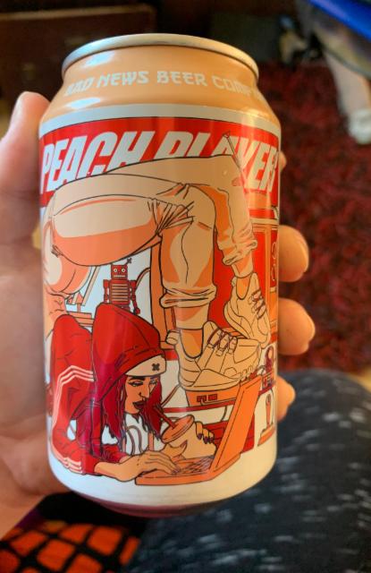 Peach Player 5.5%, Bad News Beer Company, United States