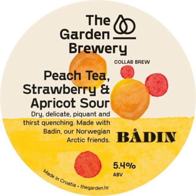 Peach Tea, Strawberry & Apricot Sour 5.4%, The Garden Brewery, Croatia