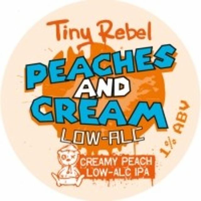 Peaches And Cream Low-Alc 1.0%, Tiny Rebel Brewing, Wales