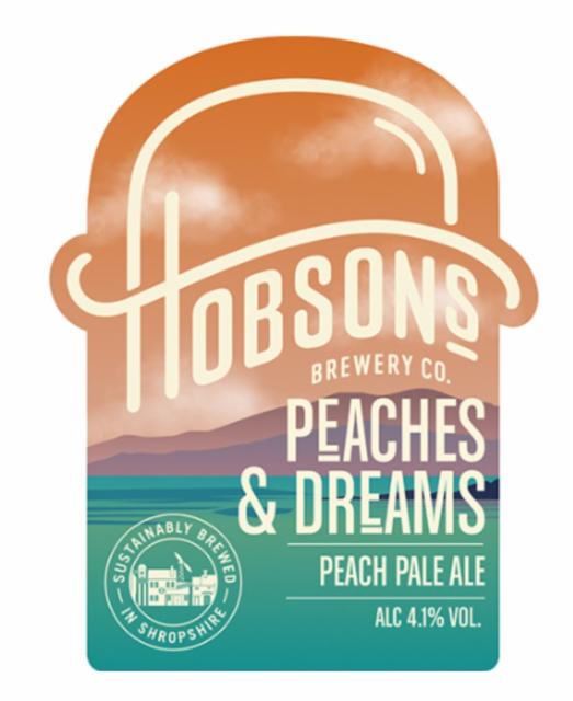 Peaches and Dreams 4.1%, Hobsons Brewery, England
