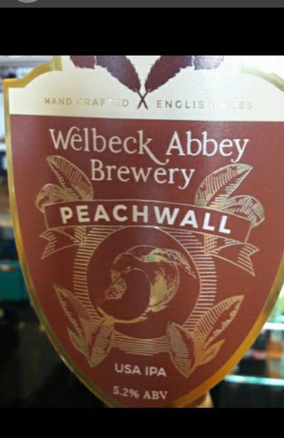 Peachwall 5.2%, Welbeck Abbey Brewery, England