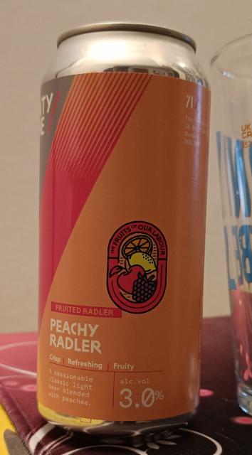 peachy radler 3.0%, 71 Brewing, Scotland