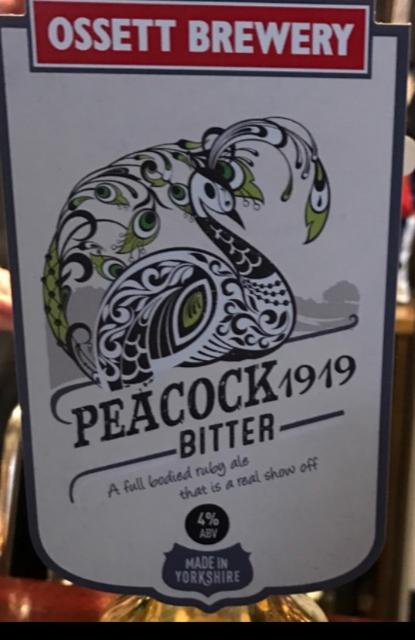 Peacock 1919 Bitter 4.0%, Ossett Brewery, England