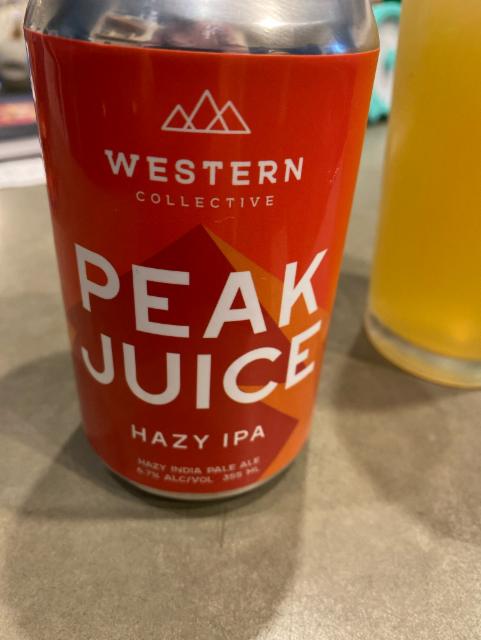 Peak Juice Hazy IPA, Western Collective Brewing Company