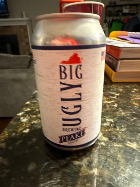 Peake Lager 4.3%, Big Ugly Brewing Co, United States
