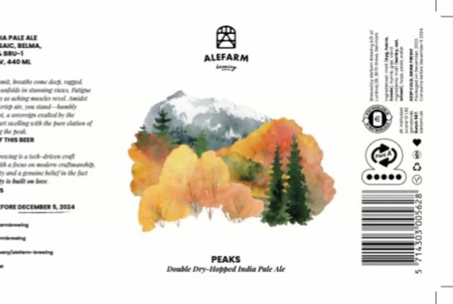 Peaks 6.2%, Alefarm Brewing, Denmark