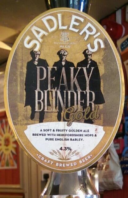 Peaky Blinder Gold 4.3%, Sadler's Ales, England